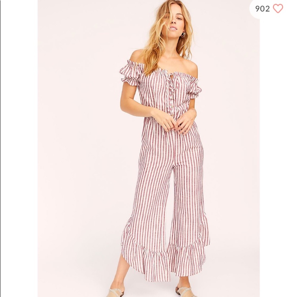 Free People Washed Ashore Femme Jumpsuit BNWT S